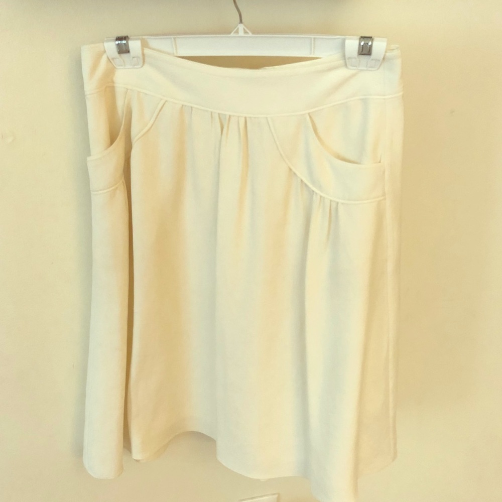 Banana Republic Cream Skirt SZ 4